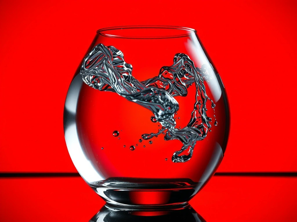 Eau cristalline en mouvement